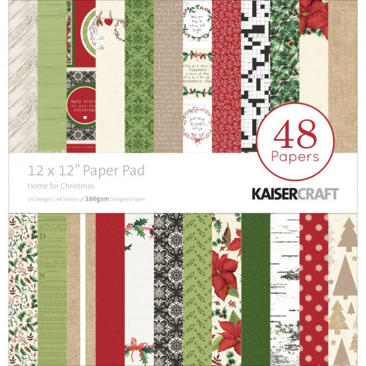 Home for Christmas 12x12 Paper Pad