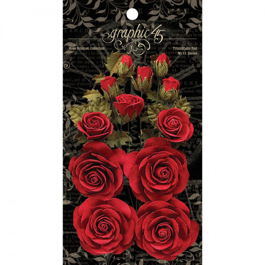 Staples Rose Bouquet Collection - Triumphant Red