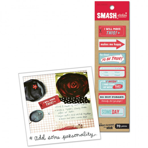 Red and Blue SMASH Stickies