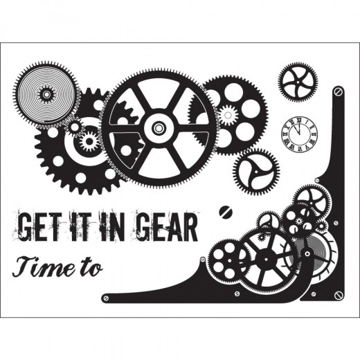 Clear Stamps - Get It In Gear