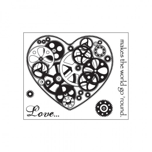 Clear Stamps - Love Makes The World Go Round
