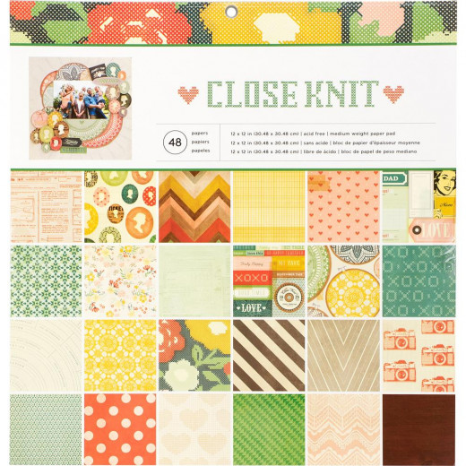 Close Knit 12x12 Paper Pad