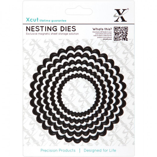 XCut Nesting Dies - Scalloped Circle