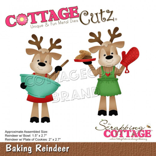 CottageCutz Dies - Baking Reindeer