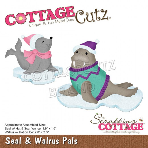 Cottage Cutz Die - Seal and Walrus Pals