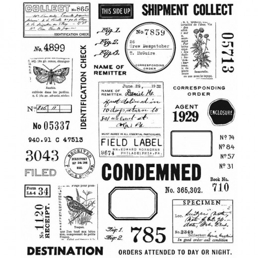 Cling Stamps Tim Holtz - Field Notes