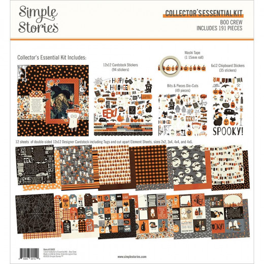 Simple Stories Boo Crew 12x12 Collectors Essential Kit