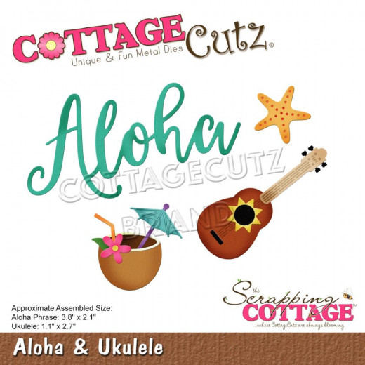 Cottage Cutz Die - Aloha, Ukulele