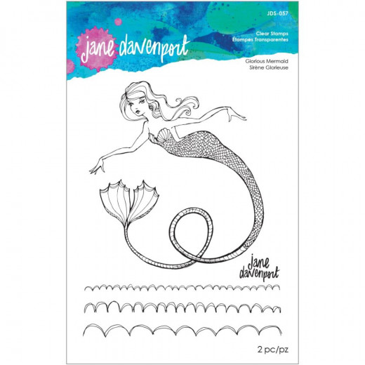 Jane Davenport Clear Stamps - Glorious Mermaid