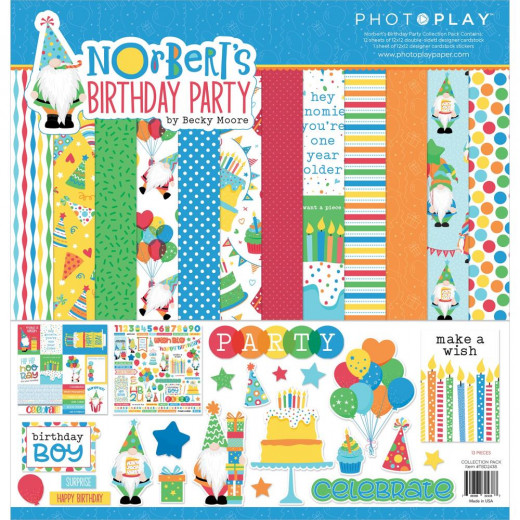 Photoplay Norberts Birthday 12x12 Collection Pack