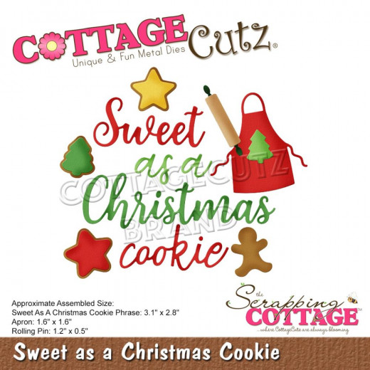 Cottage Cutz Die - Sweet as a Christmas Cookie