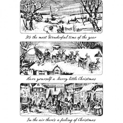 Cling Stamps Tim Holtz - Holiday Scenes