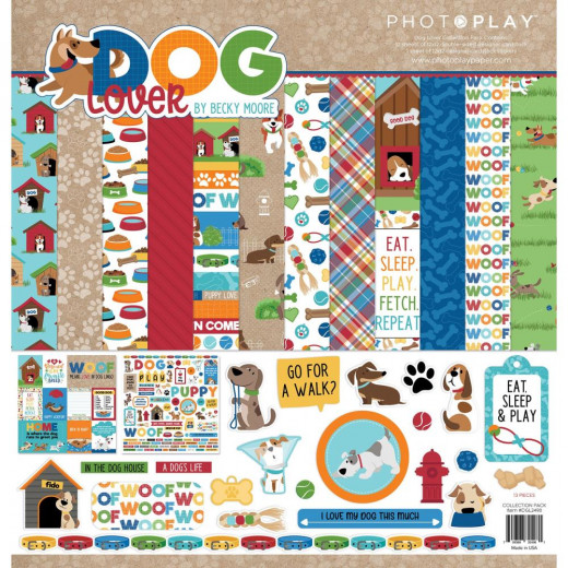 PhotoPlay Dog Lover 12x12 Collection Pack