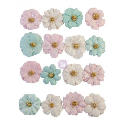 Mulberry Paper Flowers - Little Kisses With Love