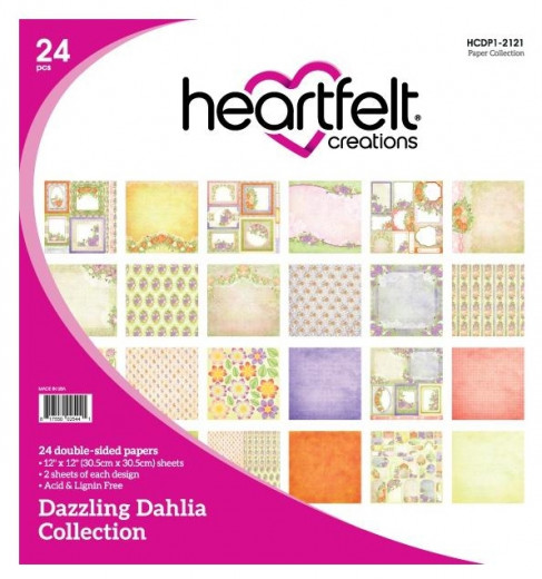 Dazzling Dahlia 12x12 Paper Pad