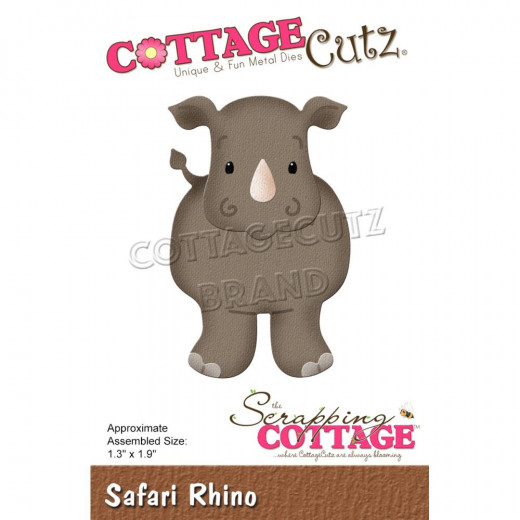Cottage Cutz Die - Safari Rhino