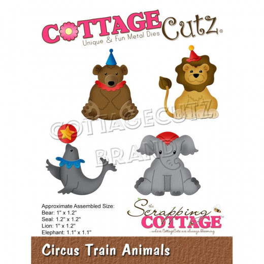Cottage Cutz Die - Circus Train Animals