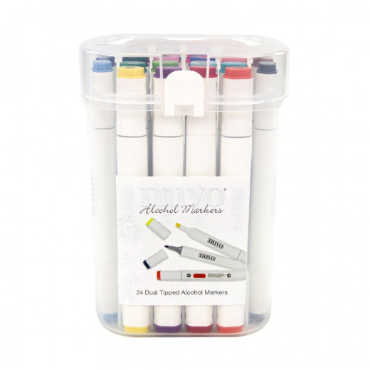 Nuvo Alcohol Marker Set (24er) - Bright and Dark Collection