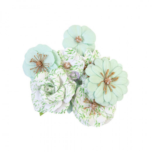 Mulberry Paper Flowers - Minty Water Watercolor Floral