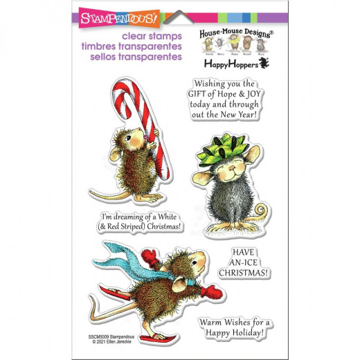 Clear Stamps - House Mouse Holiday Happy