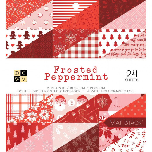 Frosted Peppermint 6x6 Cardstock Mat Stack