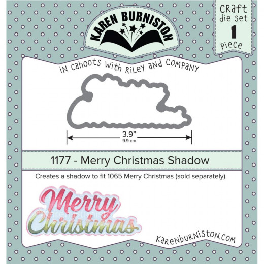 Karen Burniston Die - Merry Christmas Shadow