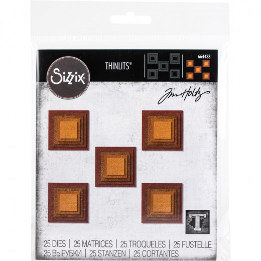 Thinlits Die Set by Tim Holtz - Stacked Squares
