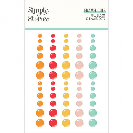 Simple Stories Enamel Dots - Full Bloom