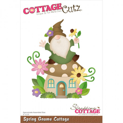 Cottage Cutz Die - Spring Gnome Cottage