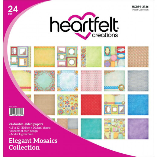 Elegant Mosaics 12x12 Paper Pad