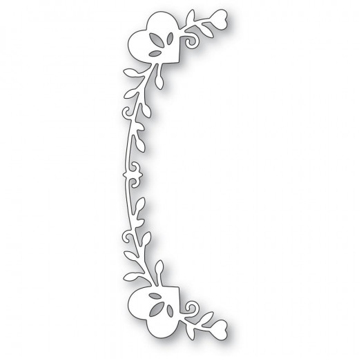 Poppystamps Metal Dies - Tall Curved Heart Arch