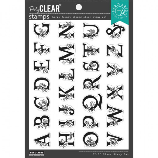 Hero Arts Clear Stamps - Floral Alphabet
