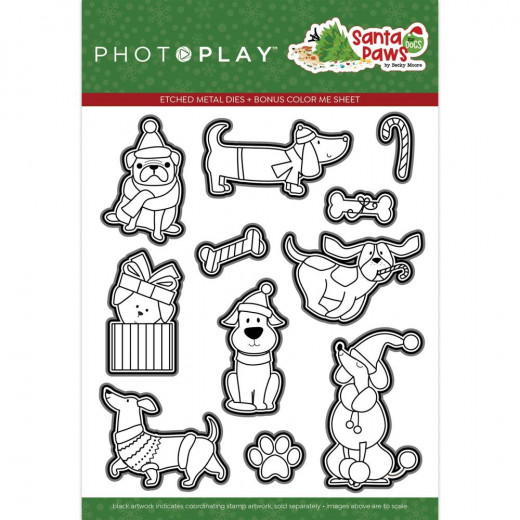 PhotoPlay Die Set - Santa Paws Dog