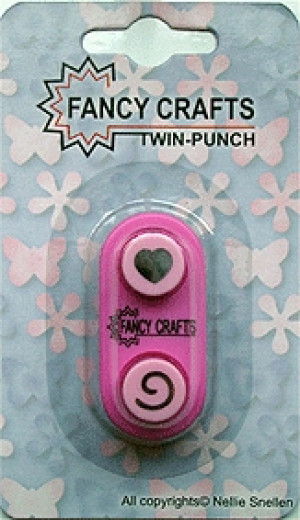 Twin Mini Punch Swirl-Heart