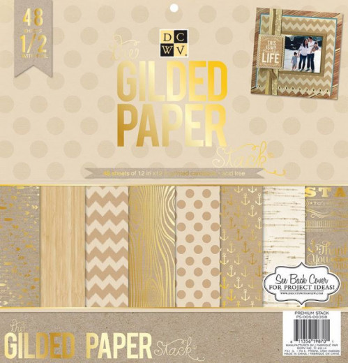 Gilded 12x12 Paper Pad