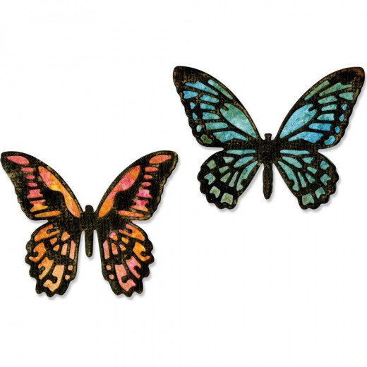 Thinlits Die by Tim Holtz - Mini Detailed Butterflies