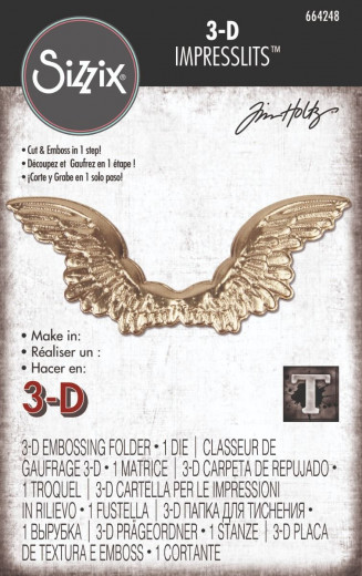 3D Impresslits Embossing Folder - Winged
