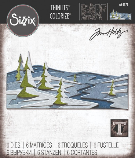 Thinlits Die by Tim Holtz - Snowscape Colorize