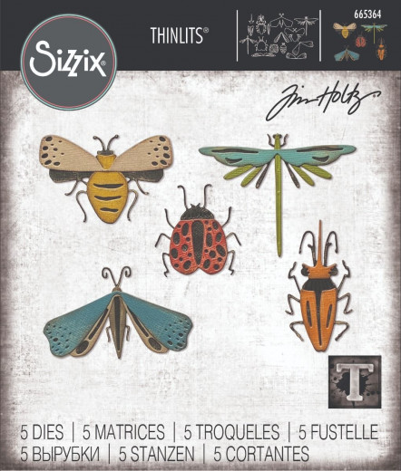 Thinlits Die Set by Tim Holtz - Funky Insects