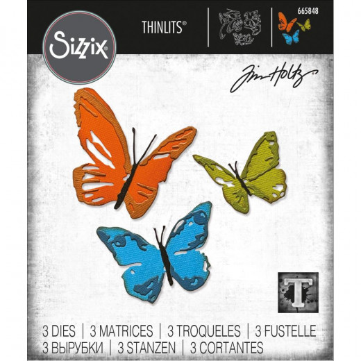 Thinlits Die Set by Tim Holtz - Brushstroke Butterflies