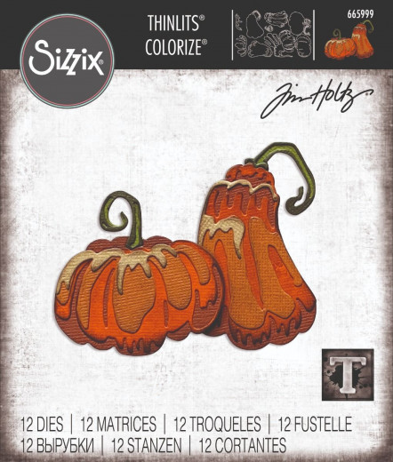 Thinlits Die Set by Tim Holtz - Pumpkin Duo Colorize