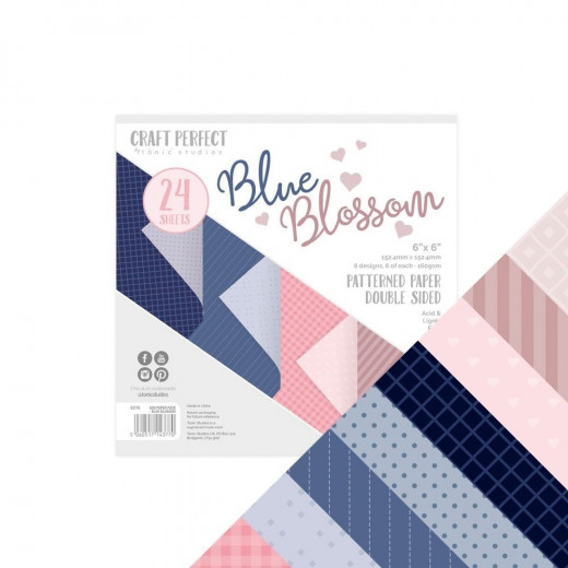 Craft Perfect 6x6 Paper Pack - Blue Blossom