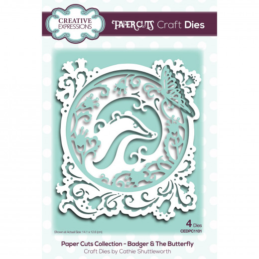 Craft Dies - Paper Cuts Badger and The Butterfly