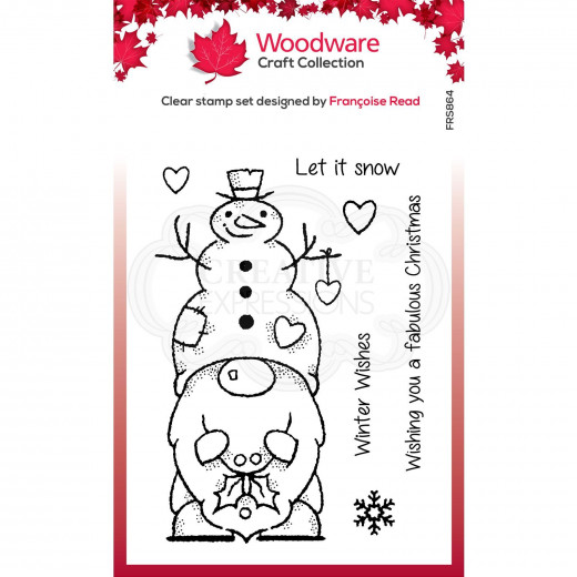 Woodware Clear Stamps - Snow Gnome