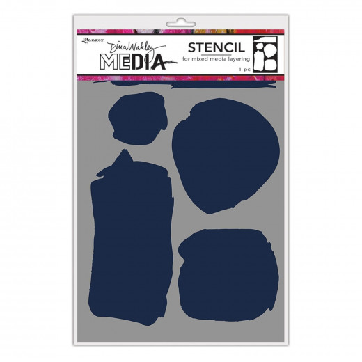 Dina Wakley Media Stencils - Uneven Shapes