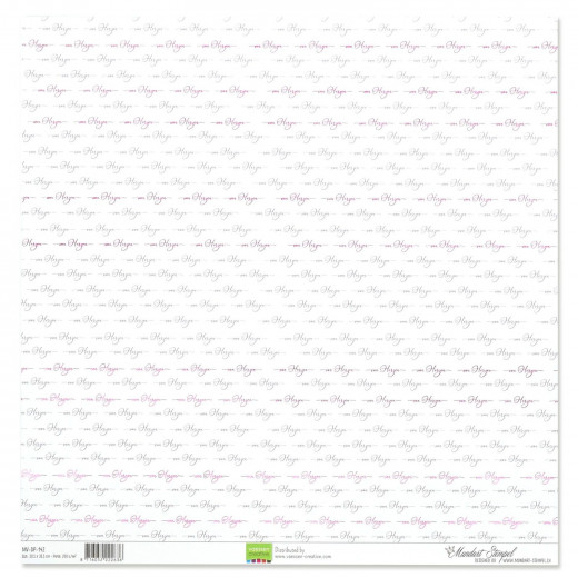 Vaessen Designpapier 12x12 - von Herzen