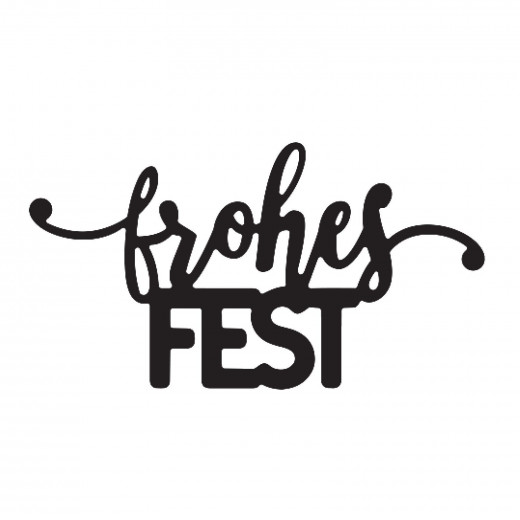 Stanzschablone - frohes FEST