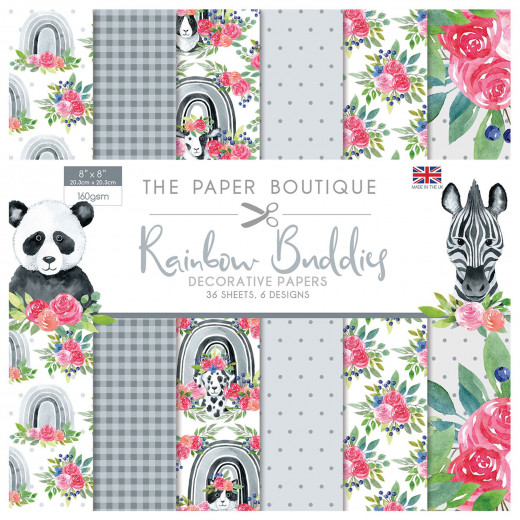 Rainbow Buddies 8x8 Decorative Paper Pad