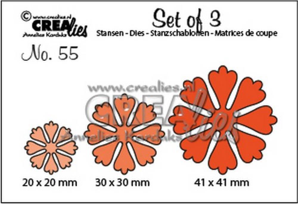 Set of 3 Stanze - Nr. 55 - Blumen 24