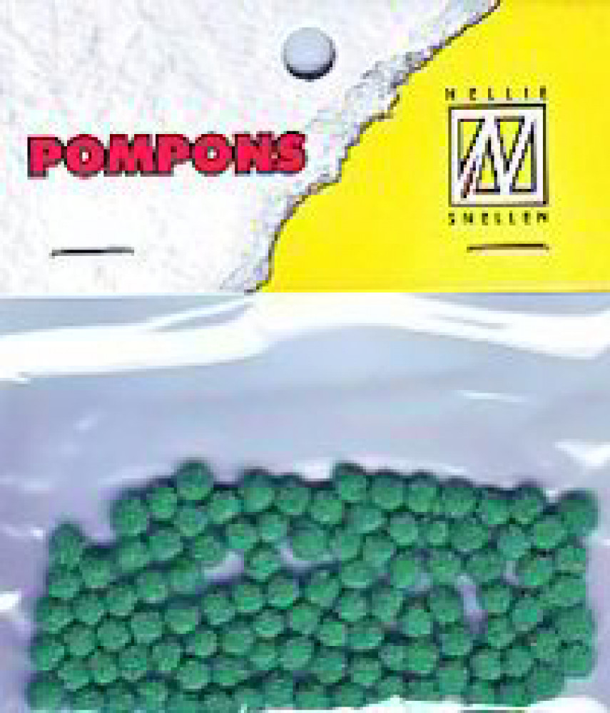 Mini Pompons - Smaragd Grün
